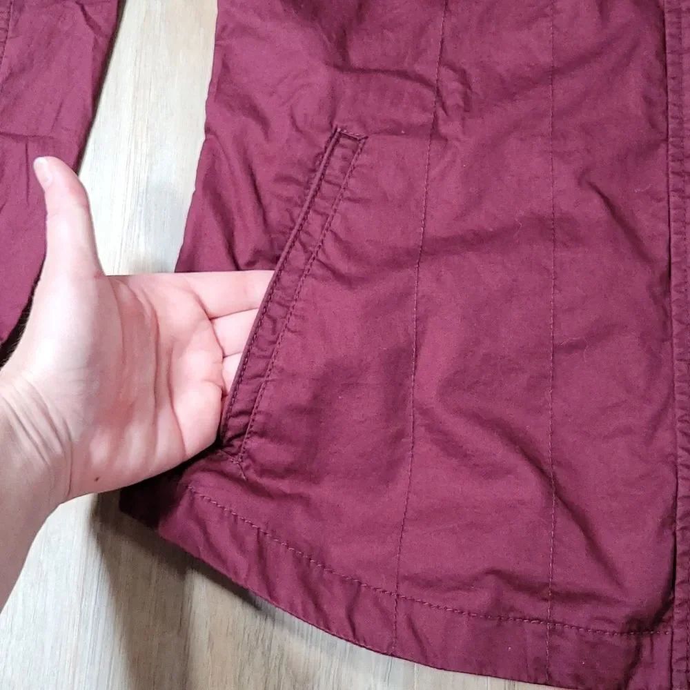 🔹️Buffalo David Bitton Raspberry Lightweight Zipper Utility Jacket Small - Picture 5 of 12